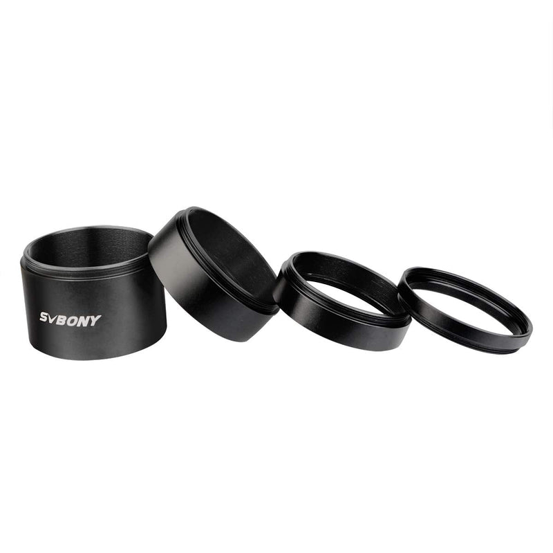 SVBONY SV119 Extension Tube Kit for Cameras and eyepieces 5mm 10mm 15mm 30mm M48x0.75 on Both Sides for Solving Spacing Problems in Astrophotography