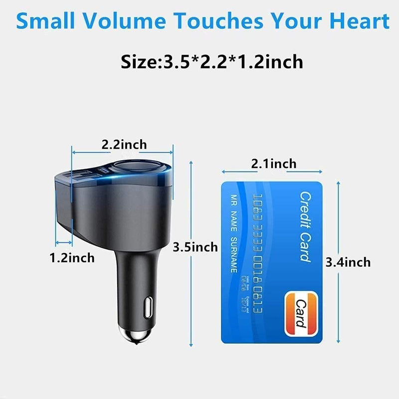 IDOLCO 176W [PD3.0& DualQC3.0] USB C Car Charger & 4 in 1 36W Car Charger Multi USB Cigarette Lighter Adapter