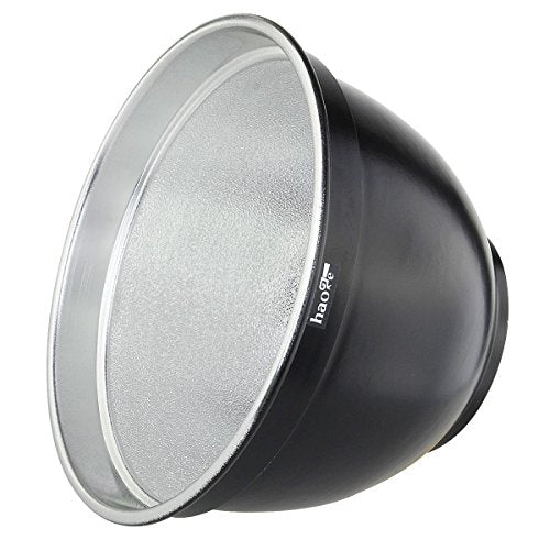 Haoge 7" Standard Reflector Diffuser with 60 Degree Honeycomb Grid for Balcar Alien Bees Alienbees Paul C Buff Einstein White Lightning Studio Light Strobe Monolight Flash