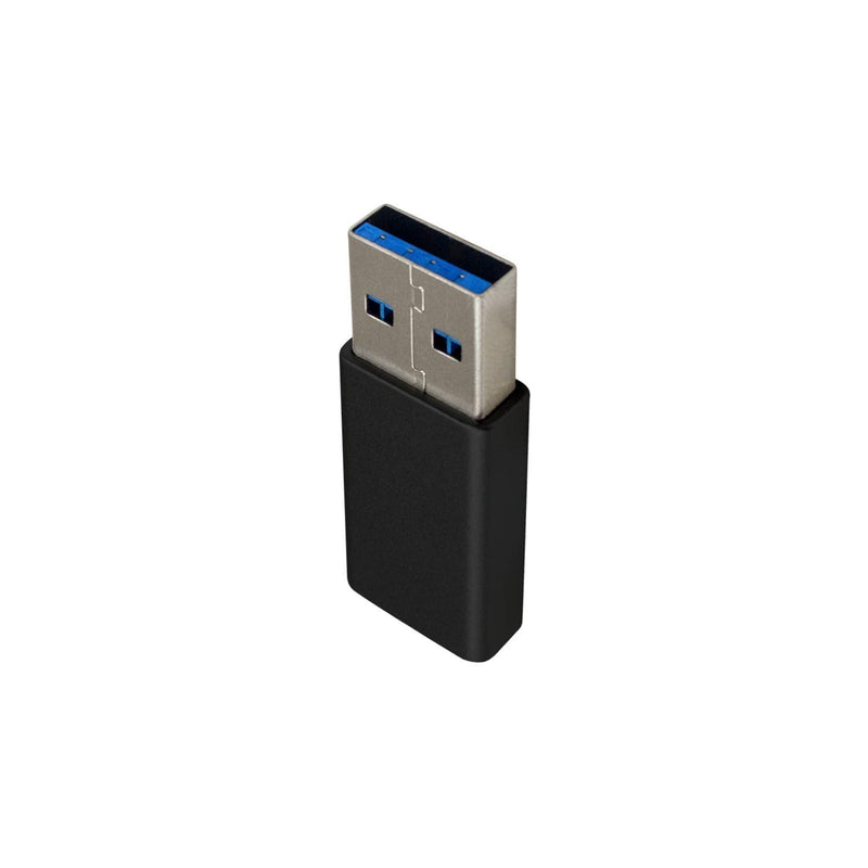 Duttek USB to USB C Adapter, USB A to USB C Adapter，USB 3.0 Male to USB C Female Adapter Two Sides Support USB3.0 Speed Compatible with iPhone 11,Google Pixel,Samsung Galaxy,Huawei etc (Black) Black
