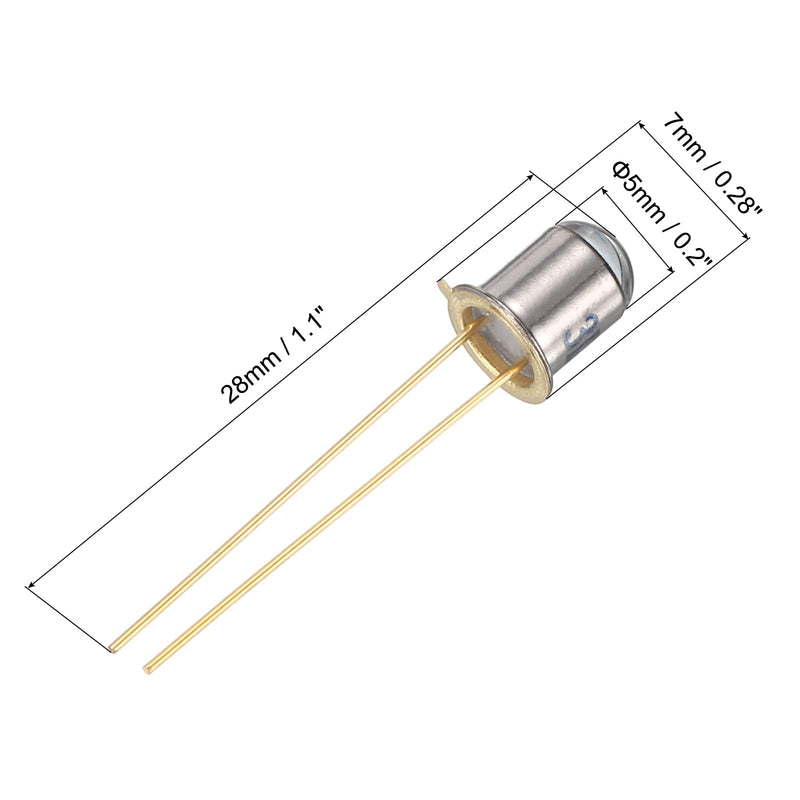 PATIKIL 5mm Photodiode, 4 Pack Photo Transistors Photodiodes Light Sensitive Diode Sensors Round Lens for Electronic Project