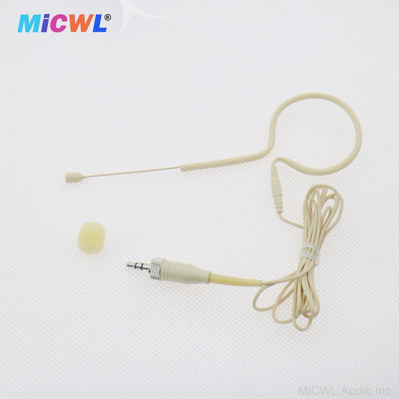 [AUSTRALIA] - Professional Single Earset Headset HeadMic Microphone for Sennheiser EW G2 G3 G4 Wireless BeltPack Transmitter B20-Beige 