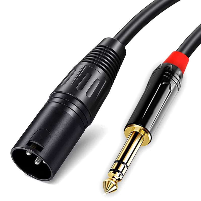 (2PACK/25FT) XLR to 1/4 TRS Stereo Adapter,XLR Male to 1/4 Inch (6.35mm) Stereo Balanced Microphone Stereo Audio Converter AdapterCable 25FT