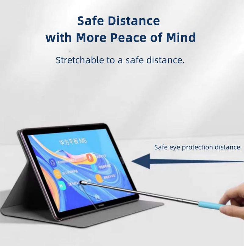 [AUSTRALIA] - Universal Telescopic Stylus Pen for Touch Screens,Retractable Pointer Stick & Stylus with Special Flocking Tip,Extendable High Precision & Soft, Stylus Pen for Touch Screens (Blue) Blue 
