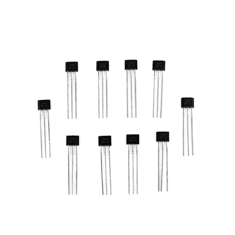 Hall Effect Sensor, 10pcs/lot A3144 3144E OH3144E Ratiometric Linear Hall Effect Sensor Magnetic Detector Switch TO-92UA 3-Pin SIP