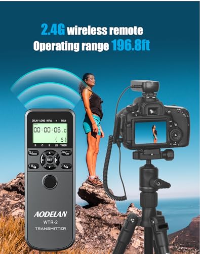 Wireless Camera Timer Shutter Release Timelapse Remote Control for Sony S8 Replaces for Sony RM-SPR1