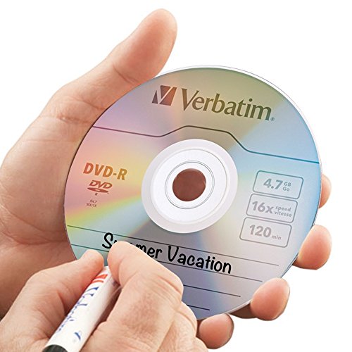 [AUSTRALIA] - Verbatim DVD-R Blank Discs AZO Dye 4.7GB 16X Recordable Disc - 10 Pack Slim Cases 10pk Slim Cases Standard Packaging 