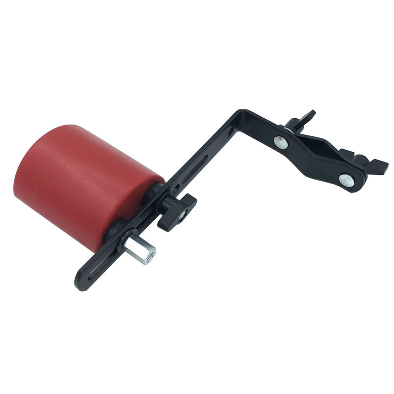 Plastic Percussion Cowbell with Clamping Mount Bracket Kit Include 3.27inch Red Jam Block, 4.4inch Yellow Jam Block and L Shape Percussion Mount Bracket for Drum Set Double Plastic Red-Yellow