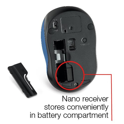 Verbatim Silent Wireless Blue LED Mouse - Blue Blue Mouse