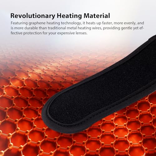 Haida V2 Anti-Fog Lens Heater Warmer Demisting Belt Lens Heater Uniform 3 Settings Heat Modes USB Support（Rustwood Camo） Rustwood Camo