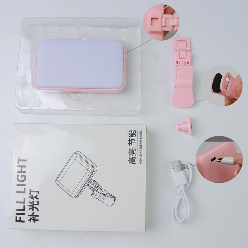 [AUSTRALIA] - Selfie Light for Phone, 66 LED Phone Light with Rechargeable Clip and Adjusted 3 Light Modes, 2000mAh Video Light for iPhone iPad, Laptop, Makeup, TikTok, Selfie, Vlog, Video Conference white 