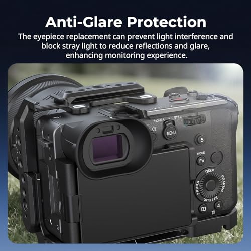 SMALLRIG Viewfinder Eyecup for Sony FX2, Soft Silicone Eye Cup Replacement, Anti-Glare Protection - 5975