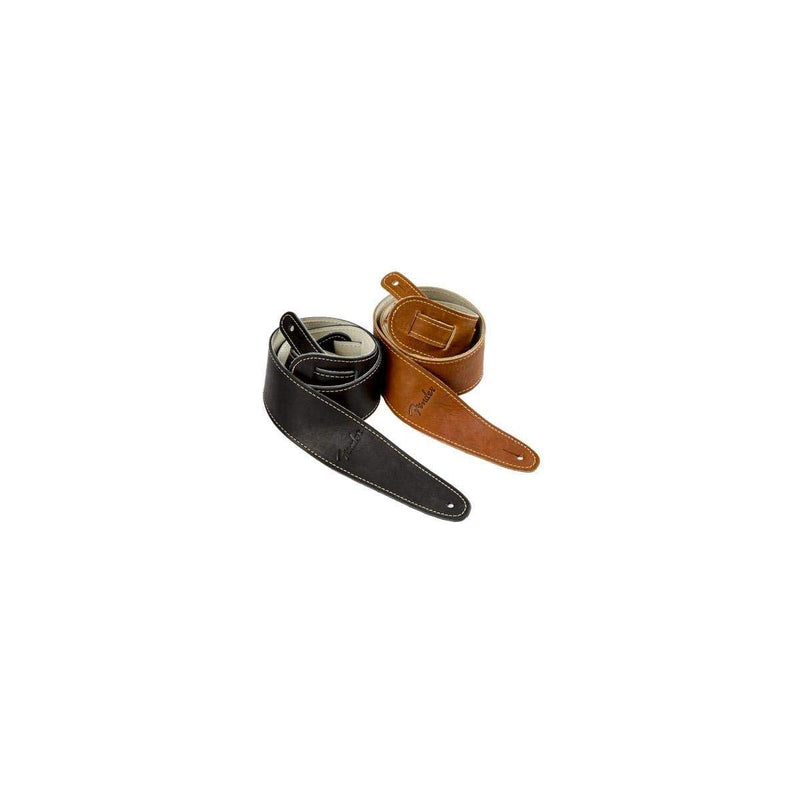 Fender Ball Glove Leather Guitar Strap, Stocking Stuffers, Guitar Accessories, 2.5in, Black