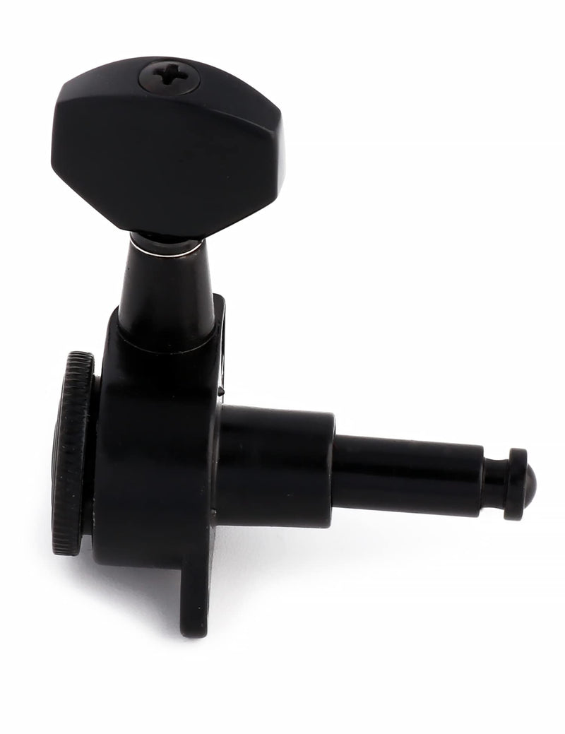[AUSTRALIA] - Metallor Locking Guitar String Tuning Pegs 18:1 Gear Ratio Guitar Machines Heads Tuners Tuning Keys 3L 3R for ST TL LP SG Style Electric Guitar or Folk Acoustic Guitar Parts Replacement Black. 