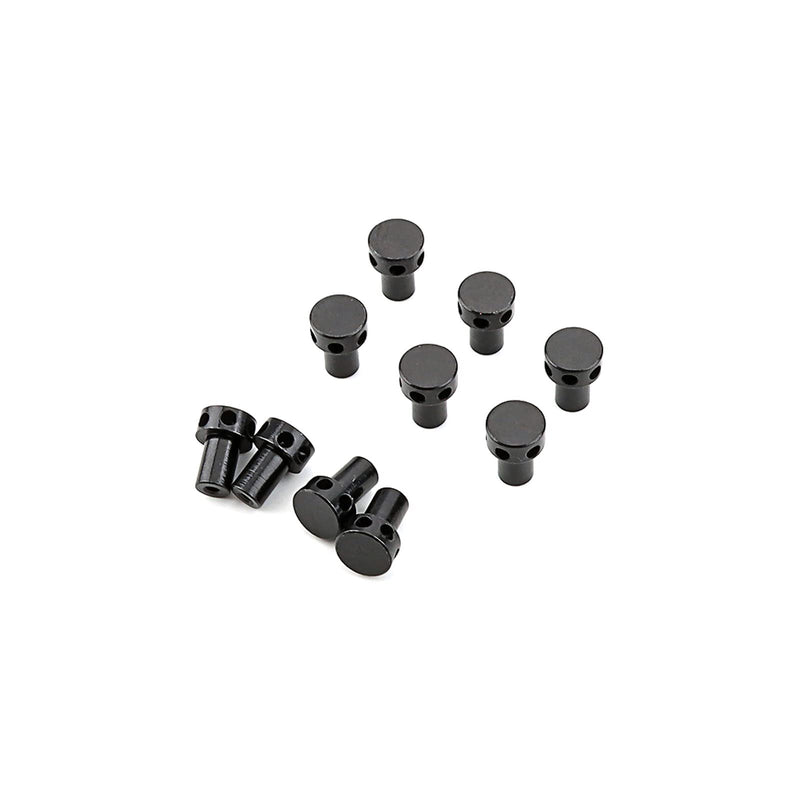 10pcs Guitar Spoke Wheel Truss Rod Nuts, Hat Shape Steel Tuning Rod Nuts, Guitar Truss Rod Nut Steel Bar Adjusting Tool for Guitar Bass Mandolin Black