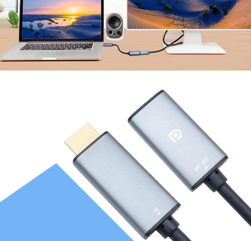 HDMI to DisplayPort Adapter 4K@60Hz High Speed HDMI Male to DP Female Converter Cable Compatible for PC Graphics Card Laptop Mini NS PS5/4 Xbox One/360