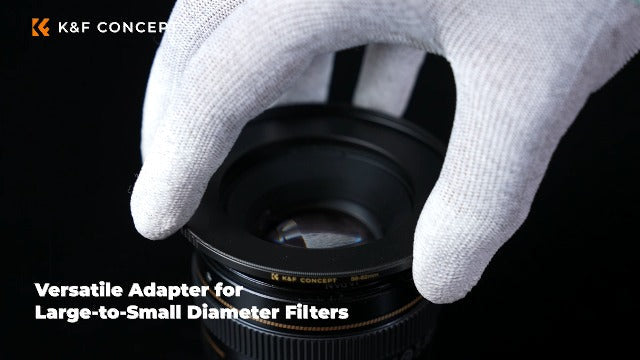 K&F Concept 52mm to 77mm Brass Step-Up Lens Filter Adapter Ring 52-77mm