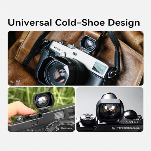TTARTISAN 35mm Viewfinder, Cold-Shoe Mount External Magnetic Optical View Finder