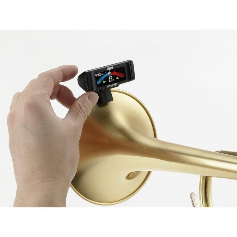 Korg AWLT100T Clip-on Tuner for Trumpet and Trombone w/ 100-Hour Battery Life and Color LCD Display Trumpet/Trombone