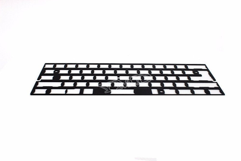 Universal Anodized Aluminum Plate Positioning Board Plate Support ISO ANSI for GH60 PCB 60% Keyboard DIY Only Plate Black