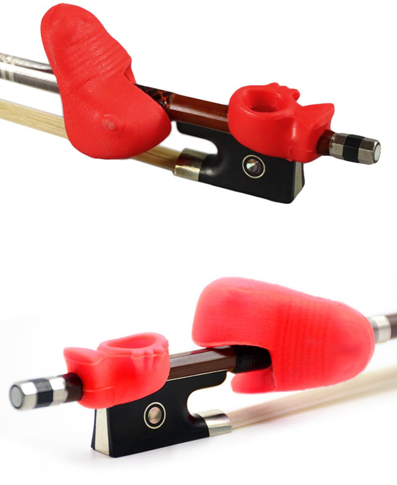 Violin Bow Corrector Set 3pcs Violin Bow Grip Partner and Straighten Teaching Aid Accessory for Beginner Practice Learn Violin