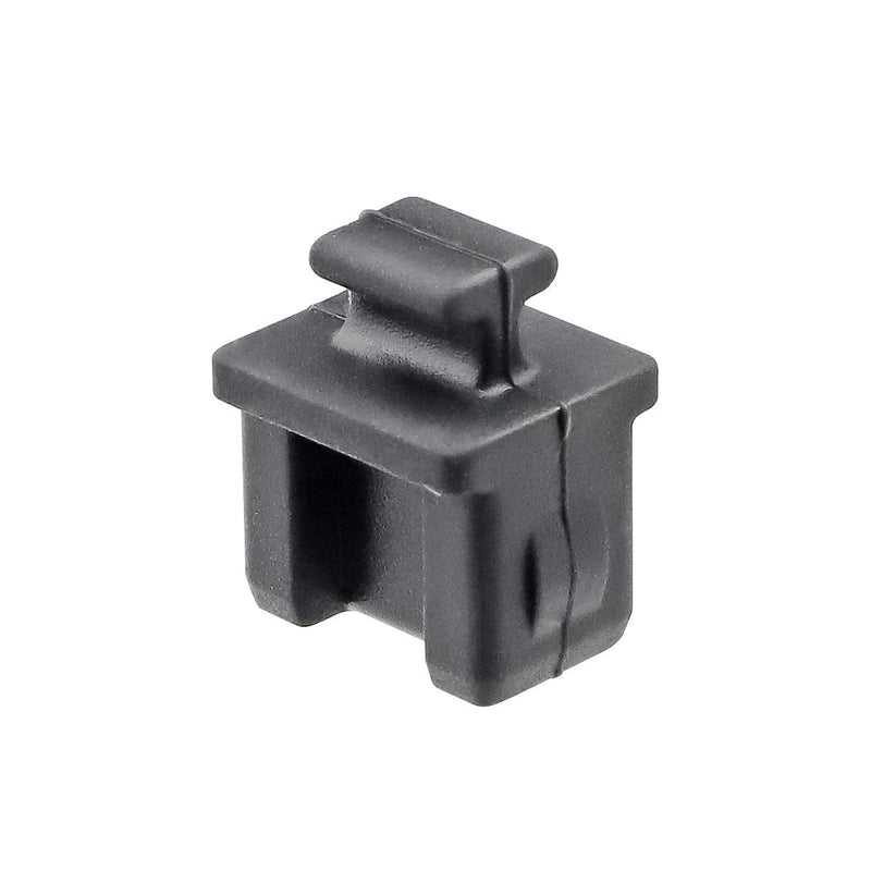 Pack of 20 SFP Silicone Protectors Cap Port Cover Anti Dust 0.55 x 0.47 x 0.67 inch Black