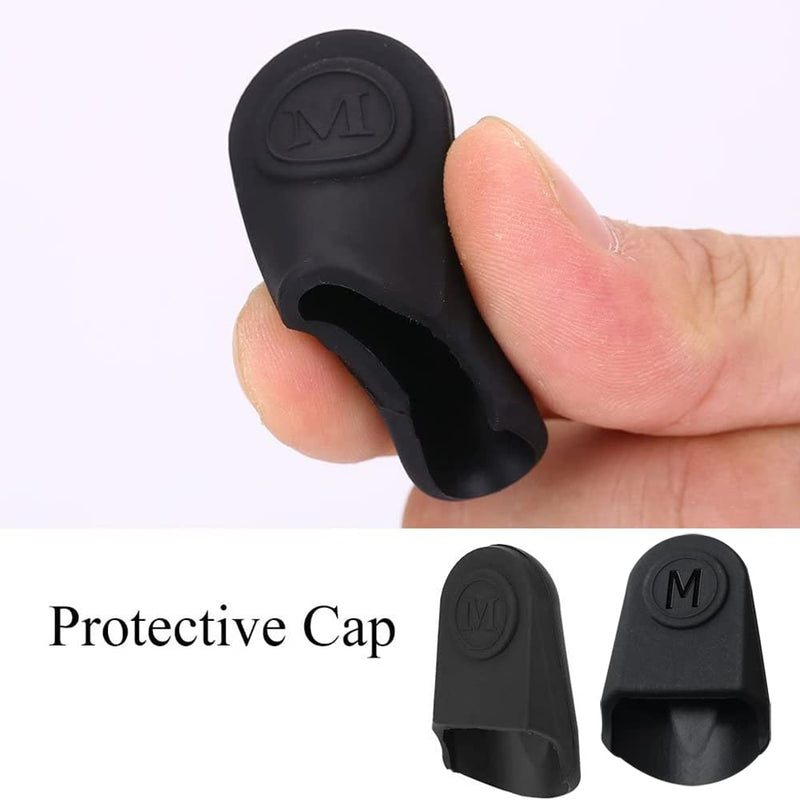 2pcs Mouthpiece Cap Protector Black Rubber Saxophone Clarinet Mouthpiece Cover Cap Protector
