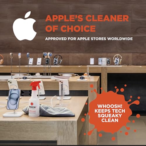 WHOOSH! Screen Shine Pro – Refillable Screen Cleaning Kit, 16.9 fl oz