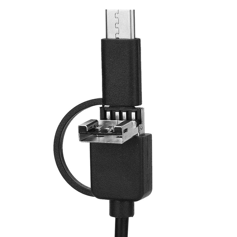BOROCO 720p HD Endoscope Camera with Light, Waterproof Endoscope Camera Type-C USB Mobile Phone, Lens High Definition for Smartphone Tablet Device (5 m Snake Cable)