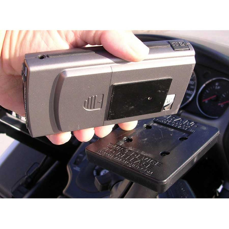 RAM MOUNTS Power Plate III Magnetic Holder for Phones and Accessories | Universal magnetic holder with AMPS hole pattern for radar detectors and device mounts