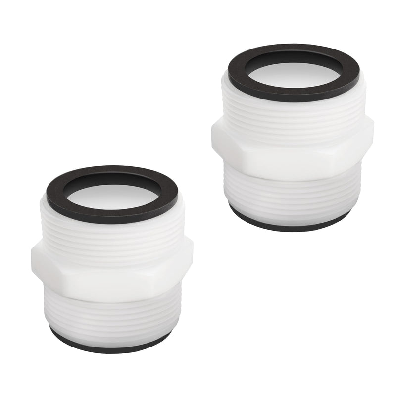 Pool Hose Adapter for Intex & Coleman Pool Split Hose Joint Connector, Swimming Pump 1.5 Inch Pools Drain Adapter Extender with 4 Ring Gaskets for Above Ground Pools Pump Hose Connector - 2 Pack