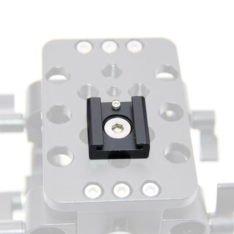 CAMVATE Cold Shoe Mount with 1/4''-20 Hole for Camera Flash Microphone Accessories(5 Pieces) - 0994 5Piece,Gray-2