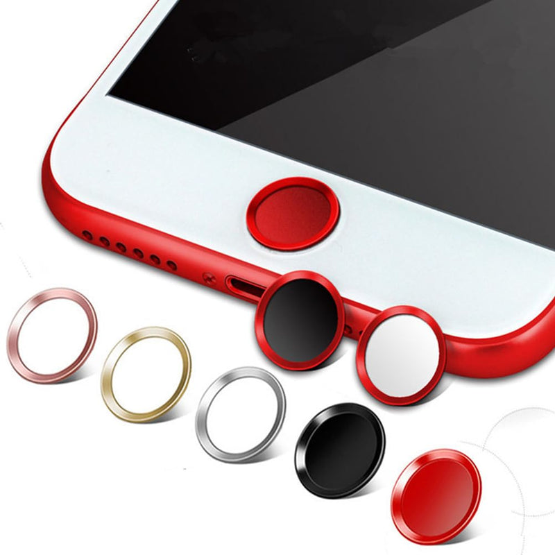 [AUSTRALIA] - Metal Stickers Phone Stickers Home Key Fingerprint Recognition 6s 7 Button Black medium 