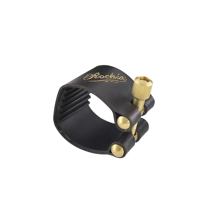 [AUSTRALIA] - Rochix Leather Ligature and Plastic Cap for Alto Saxophone Sax alto sax leather ligature 