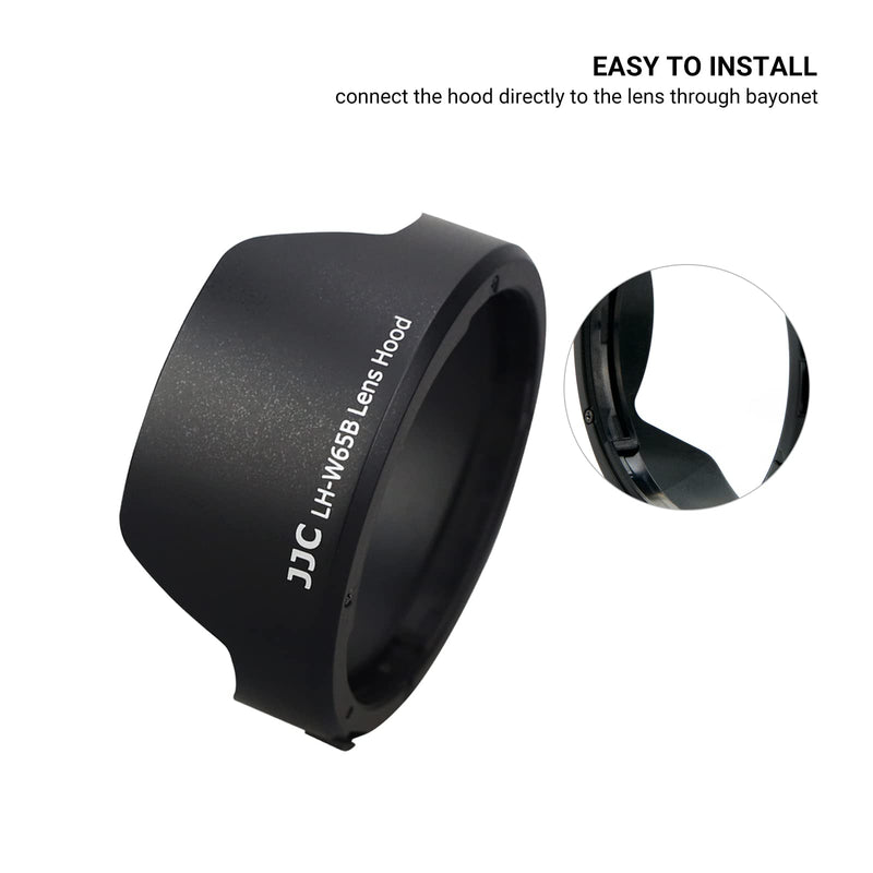 Lens Hood for Canon RF 24mm F1.8 Macro is STM,EF 24mm 2.8 is USM and EF 28mm 2.8 is USM Lens,Reversible Lens Shade Replace Canon EW-65B Lens Hood, Compatible with 52mm 58mm Filters and Lens Cap Replace Can. EW-65B