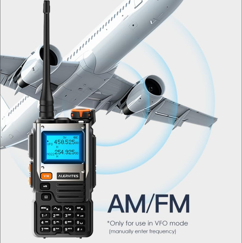 BaoFeng Radio Ham Radio Handheld K61 8W Rechargeable Walkie Talkies 2600mAh NOAA Weather Receiver 999CH Two Way Radio 2 Way Radio Long Range with Earpiece,USB-C Charger for Hunting Camping