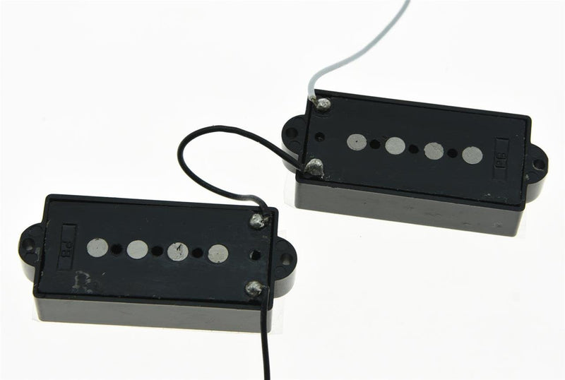 KAISH Black 4 String Alnico V Bass Pickups Vintage Sound P Bass Pickup for Precision P Bass Guitar 4 String PB Pickups