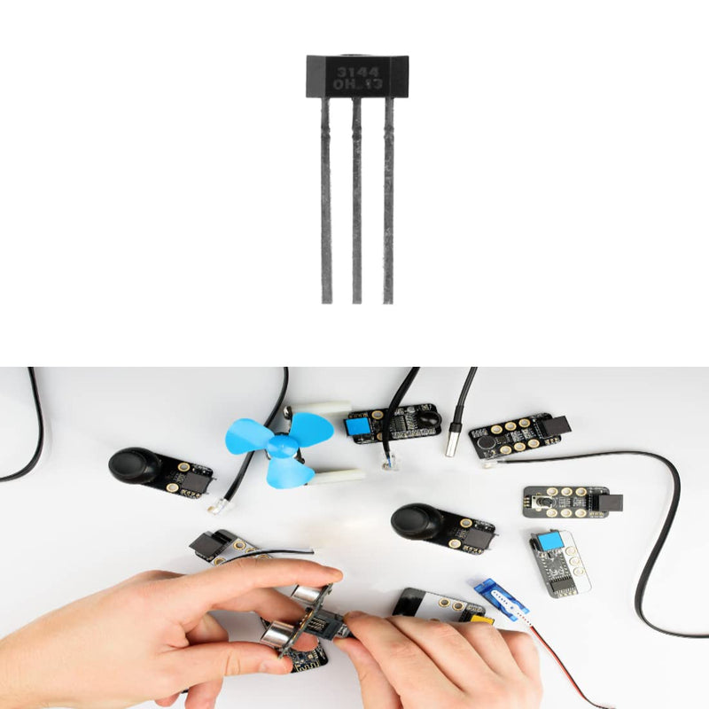 10 Pcs A3144 3144E OH3144E Hall Effect Sensor Switch TO-92UA 3 Pin SIP Set Hall Sensor