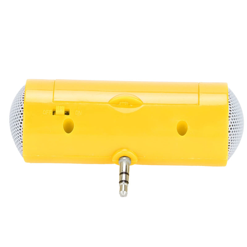 KIMISS Mini Portable Speaker, Pillow Speaker 3.5 mm Jack Stereo Plug in Speakers Cellphone Speaker Mini Speaker with Aux Input for Mobile Phones and Tablets (Yellow) Yellow