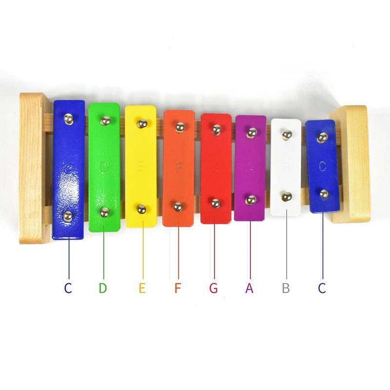 Xylophone 8 Notes Chromatic Glockenspiel Xylophone Music Instrument