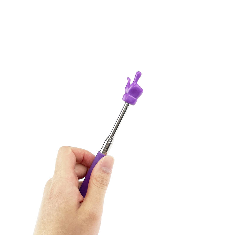8 Pieces Telescopic Teacher Pointer Finger Pointer Stick for Teachers Coach Presenter, Extends to 21.7 Inches (8 Colors) 8 Colors