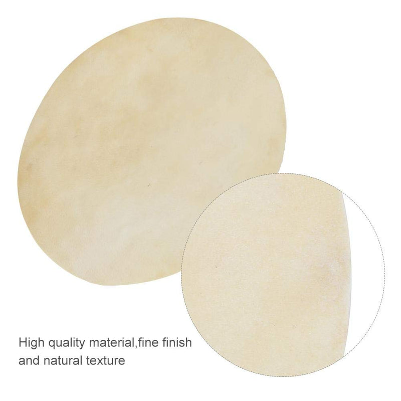 8.5/12 inch Buffalo Leather Drum Head 2pcs, Long-lasting and Consistent Sound for African Bongo Drums Accessory(12 inch) 12 inch