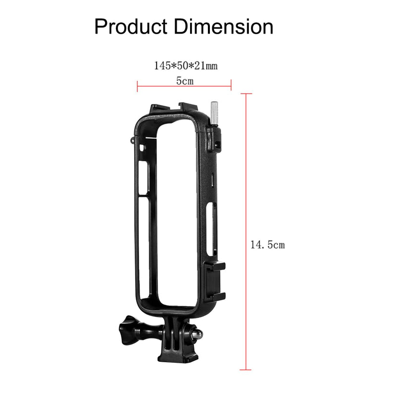 PellKing Frame for Insta360 One X4,Cage Bracket Mount with 3M Adhesive Sticker Base Mount,Extended Frame X4 Camera Accessories