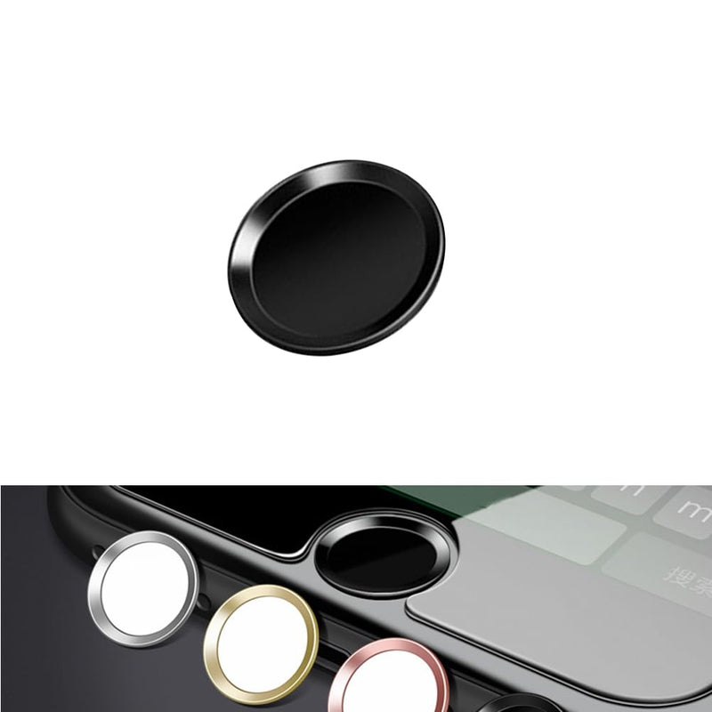 [AUSTRALIA] - Metal Stickers Phone Stickers Home Key Fingerprint Recognition 6s 7 Button Black medium 
