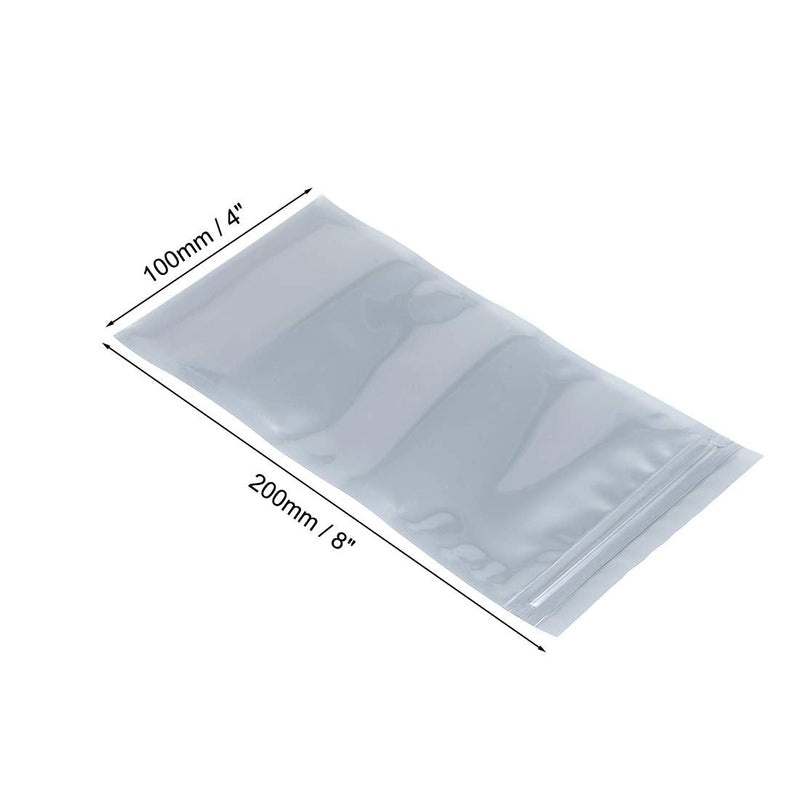 uxcell Anti Static Resealable Shielding Bag, 100x200mm/4x8 inch, Protective Antistatic Bag, for Store HDD SSD RAM Laptop Hard Drives Memory Card, Electronic Devices, 25pcs