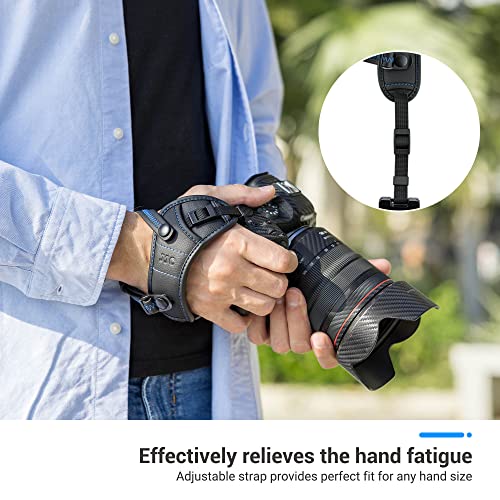 Long Soft Eyecup Eyepiece Viewfinder Cover & Microfiber Padded Hand Strap for Nikon D780 D750 D7500 D7200 D7100 D7000 D5200 D5100 D3500 D3400 D3300 D3200 D610 D600 Cameras