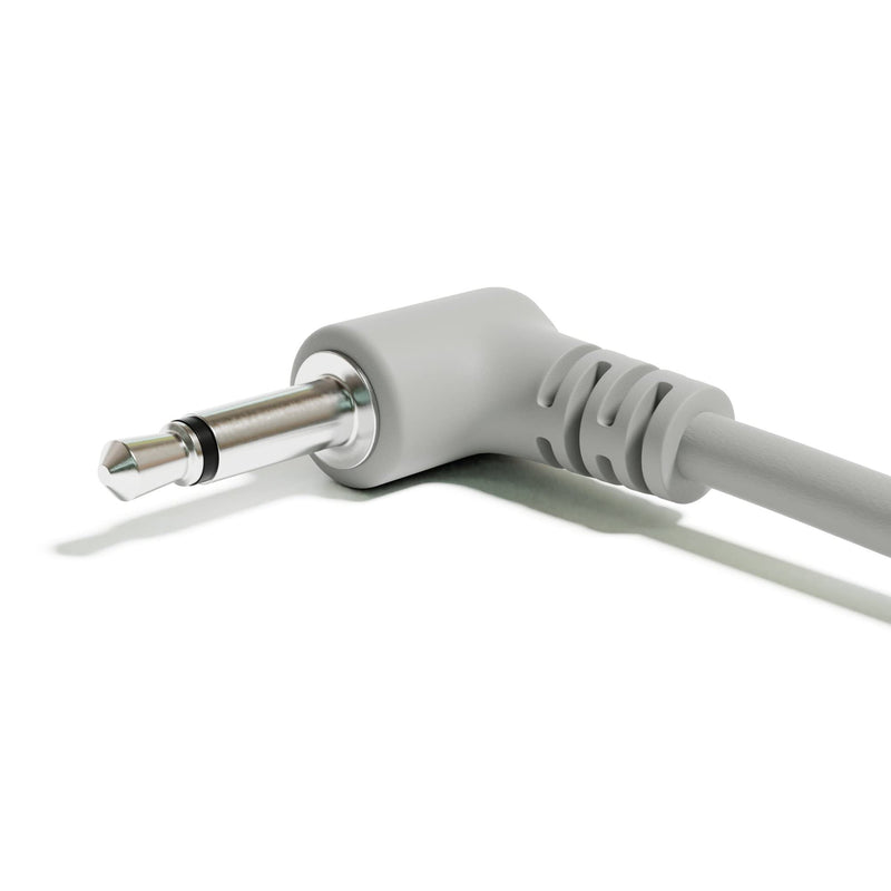 Right Angle Mono Modular Patch Cables TS 3.5mm 1/8 inch Eurorack Synthesizer [13-Pack | 30 cm - 11.81"] 30 cm - 11.81" 13-Pack