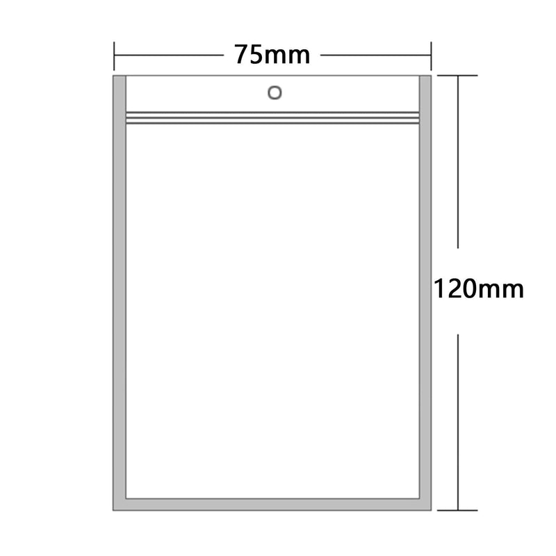Ellbest 300pcs 2.95” x 4.72” Clear Front White Back Bags, Resealable Zipper Bags Plastic Poly Pouches Heat Sealable Sample Bags for Jewelry Making Crafts Packing 2.95 x 4.72 inch