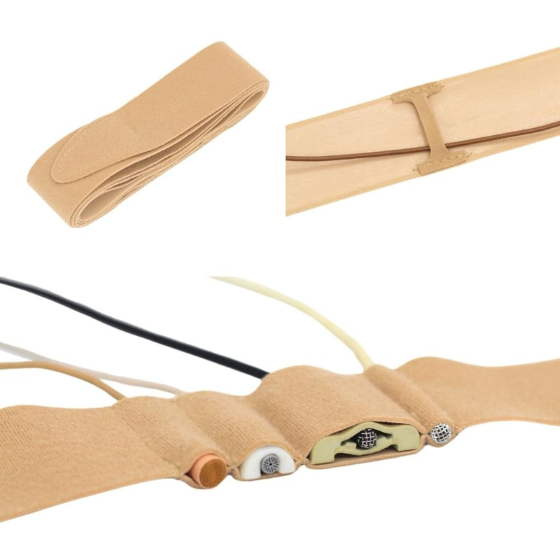 URSA Chest Straps: Low-Profile, Soft, Stretchy & Breathable Transmitter Straps for Location Sound, Theatre, Wedding Shoots & More (Beige) Beige