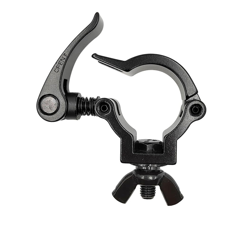 1.5inch Quick Release Stage Lighting Clamp Aluminum Alloy Heavy Duty 165lbs DJ Light Clamps Fit Pipe OD 36-39mm Black